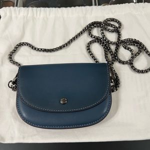 Coach Glovetanned Denim Card case